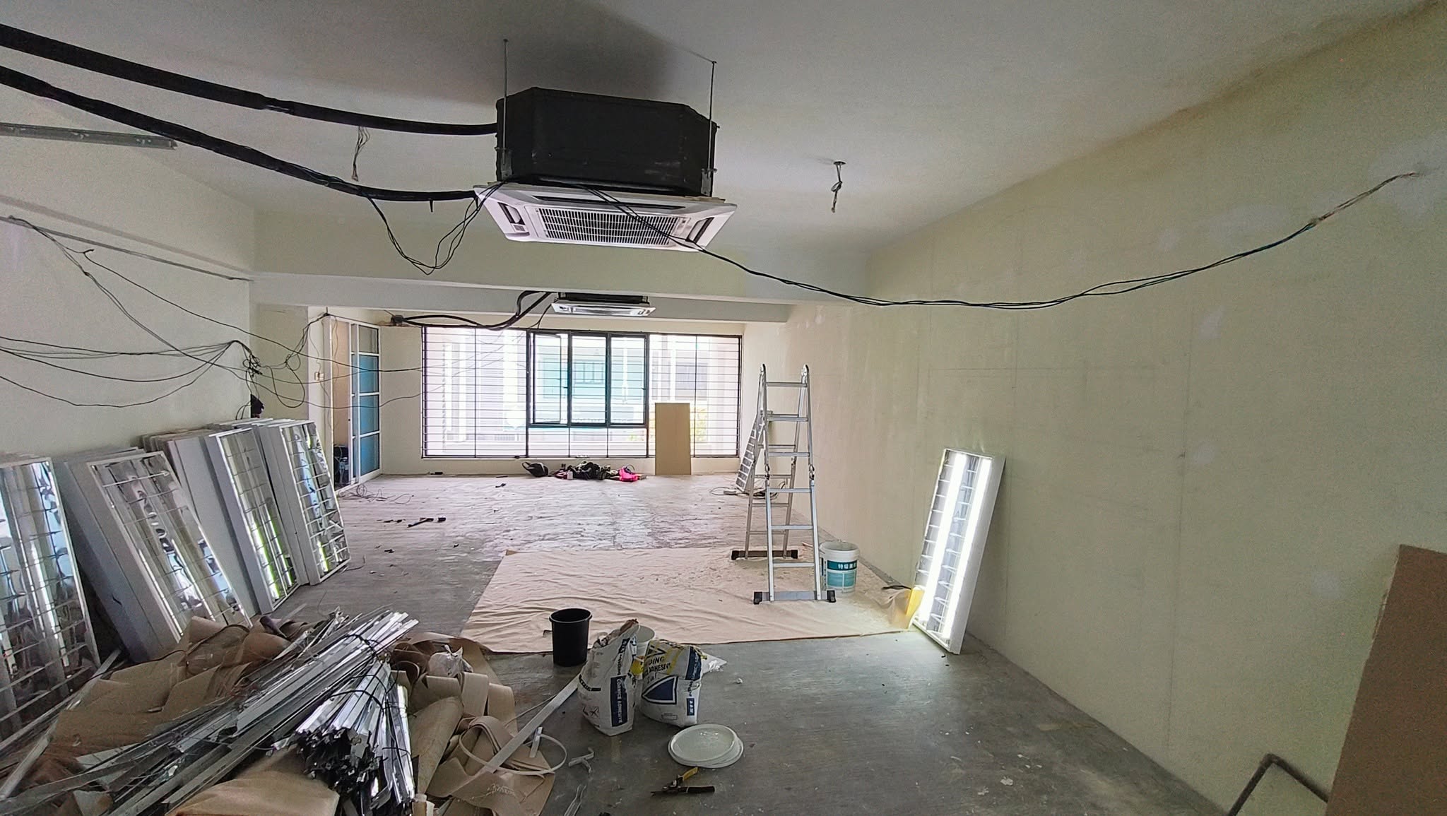 A2Z team during renovation works