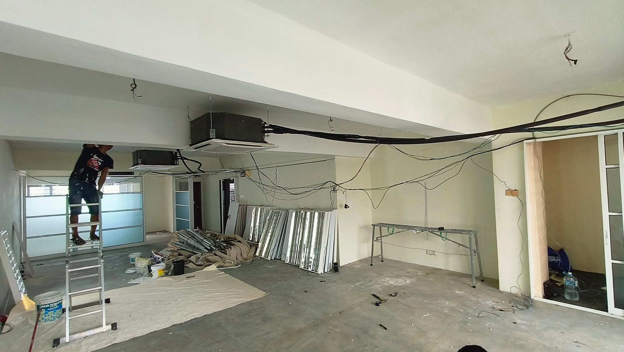 Unit during demolition works before renovation